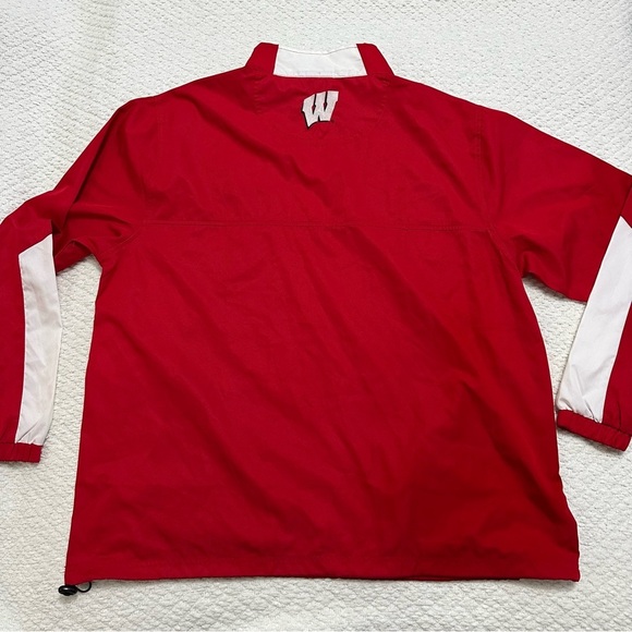 Knights Apparel Wisconsin Badgers Quarter Zip Pullover Windbreaker Men’s Large - Picture 4 of 7